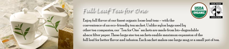 Full Leaf Teas in Tea Sachets